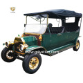 Old Style Luxury Black Color 8 Seats Electric Classic Car